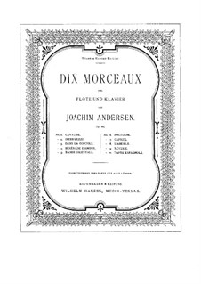 Zehn Stücke für Flöte und Klavier, Op.62: Nr.2 Intermezzo by Joachim Andersen