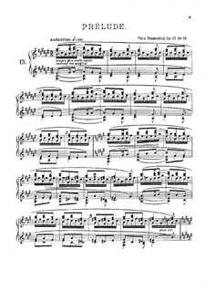 Vierundzwanzig Preluden, Op.17: Präludien Nr.13-15 by Felix Blumenfeld