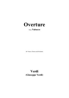 Ouvertüre: Vollpartitur, Stimmen by Giuseppe Verdi