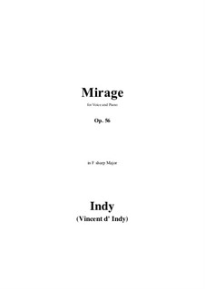 Mirage in f sharp Major, Op.56: Mirage in f sharp Major by Vincent d' Indy