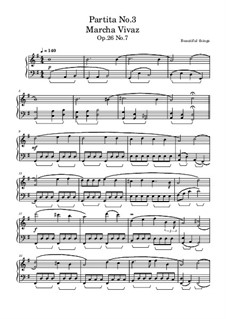 Partita No.3, Op.26: No.7 Marcha Vivaz by Beautiful things Martínez