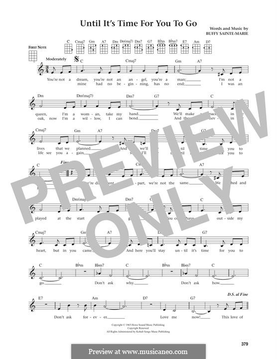 Until It's Time for You to Go: Für Ukulele by Buffy Sainte-Marie