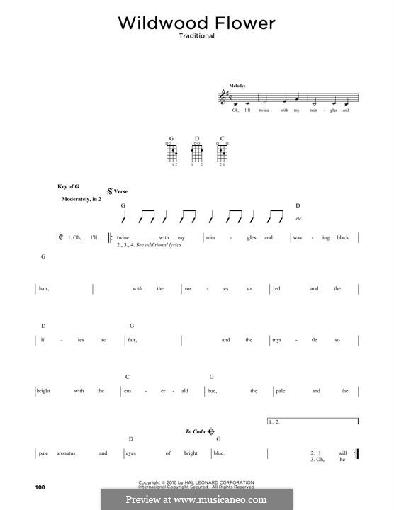 Wildwood Flower: For mandolin by folklore