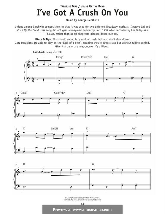 I've Got a Crush on You: Für Klavier by George Gershwin