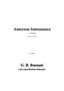 Amorosa lontananza in a minor: Amorosa lontananza in a minor by Giovanni Battista Bassani
