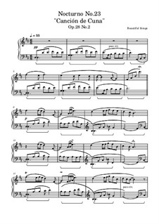 Nocturno No.23, Op.28 No.2: Nocturno No.23 by Beautiful things Martínez
