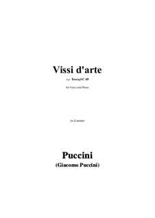 Tosca: Vissi d'arte in d minor by Giacomo Puccini