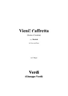Macbeth: Vieni! t'affretta (Scena e Cavatina) in C Major by Giuseppe Verdi