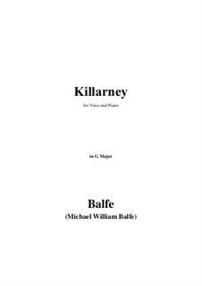Killarney: G Major by Michael William Balfe