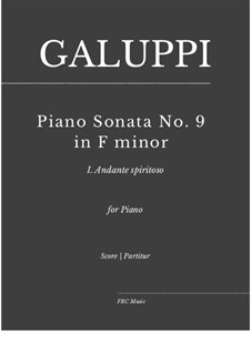 Klaviersonate Nr.9 in f-Moll: I. Andante spiritoso: Klaviersonate Nr.9 in f-Moll: I. Andante spiritoso by Baldassare Galuppi