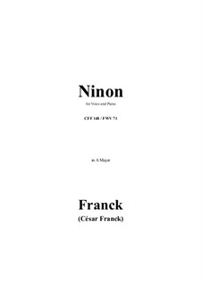 Ninon in A Major: Ninon in A Major by César Franck