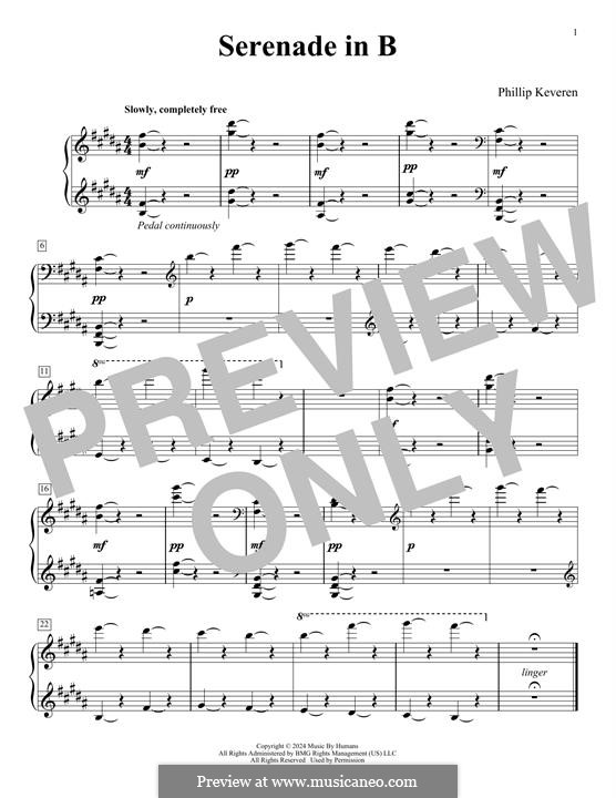 Serenade In B (The Day Is Done): Serenade In B (The Day Is Done) by Phillip Keveren