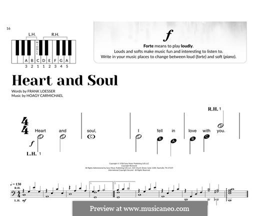 Heart and Soul: Für Klavier, leicht by Hoagy Carmichael