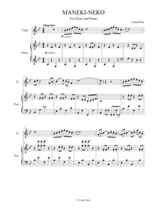 Maneki-Neko: Für Flöte und Piano by Lena Orsa