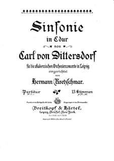 Sinfonie in C-Dur: Sinfonie in C-Dur by Karl Ditters von Dittersdorf
