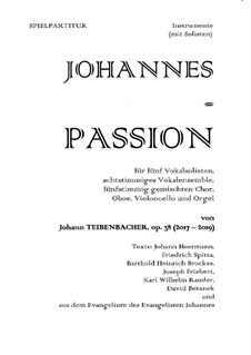 Johannes-Passion, Op.38: Spielpartitur für Instrumente (2017 - 2019) by Johann Teibenbacher