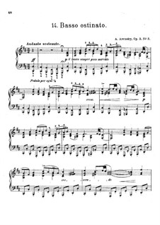 Sechs Stücke, Op.5: No.5 Basso ostinato by Anton Arenski