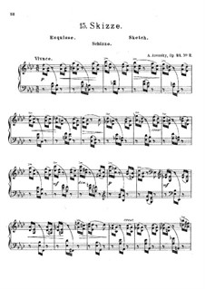 Drei Skizzen, Op.24: Skizze Nr.2 by Anton Arenski