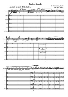 Souvenir d’Amérique, Op.17: For violin and string orchestra by Henri Vieuxtemps