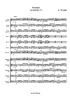 Konzert für Violine und Streicher Nr.6 in a-Moll, RV 356: Teil I by Antonio Vivaldi
