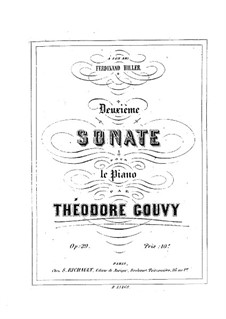Sonate für Klavier Nr.2 in A-Dur, Op.29: Sonate für Klavier Nr.2 in A-Dur by Louis Théodore Gouvy