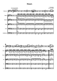 Menuett: For violin and string orchestra by Luigi Boccherini