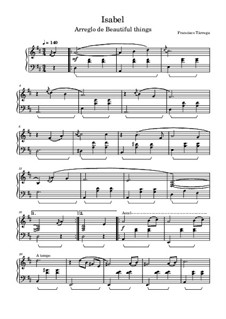 Isabel: Für Klavier by Francisco Tárrega