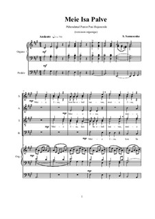 Meie Isa (Отче наш на эстонском языке): Вариант для хора с органом by Sergey Samusenko