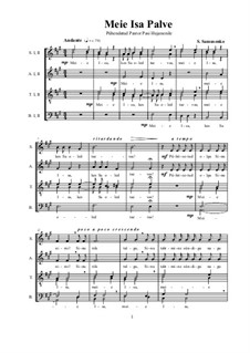 Meie Isa (Отче наш на эстонском языке): Вариант для хора а капелла by Sergey Samusenko