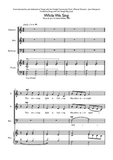 While We Sing: While We Sing by Helen Walker
