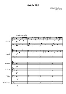 Ave Maria: For chamber orchestra by Johann Sebastian Bach, Charles Gounod