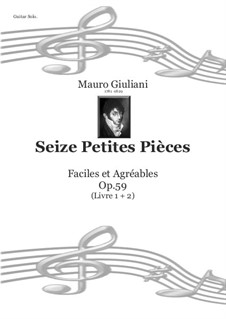 Sechzehn kleine Stücke für Gitarre, Op.59: Vollsammlung by Mauro Giuliani