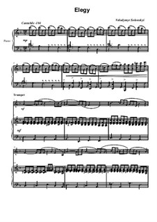 Elegy: For trumpet and piano by Vladimir Solonskiy