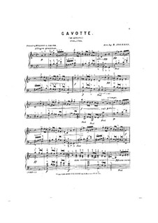 Gavotte: Für Klavier by Giovanni Battista Martini