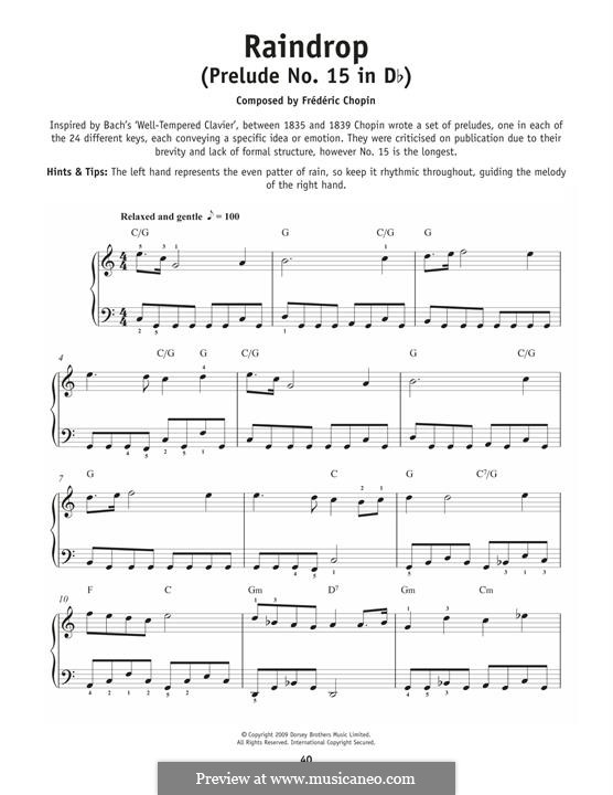 Nr.15 in Des-Dur: Für Klavier by Frédéric Chopin
