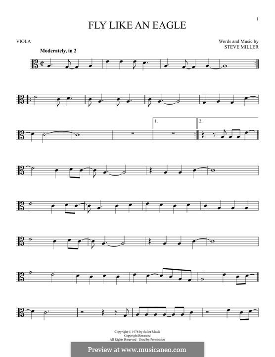 Fly Like an Eagle (Steve Miller Band): For viola by Steve Miller
