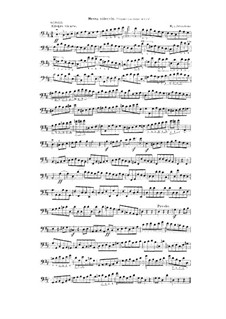 Missa Solemnis, Op.123: Gloria – Kontrabassstimme by Ludwig van Beethoven