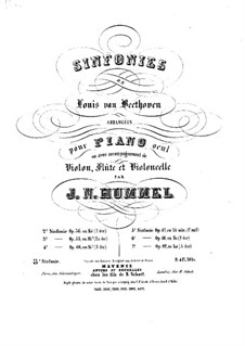 Vollständiger Satz: Version für Klavier by Ludwig van Beethoven