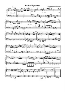 Suite Nr.3 für Cembalo: Nr.5 La belliqueuse by Joseph Bodin de Boismortier