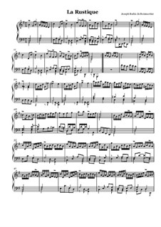 Suite Nr.2 für Cembalo: Nr.4 La rustique by Joseph Bodin de Boismortier