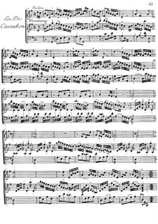 La de Casaubon for Violin and Harpsichord: La de Casaubon for Violin and Harpsichord by Jacques Duphly