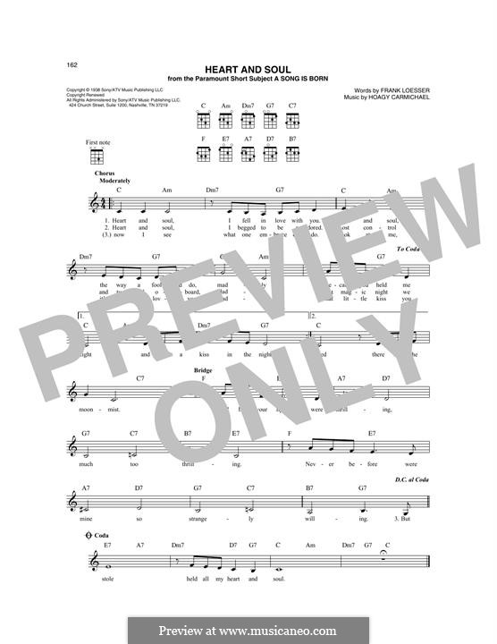 Heart and Soul: For mandolin by Hoagy Carmichael