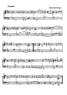 Suite in e-Moll: Courante by Johann Jacob Froberger