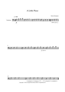 Nr.5 Stückchen: For trombone and piano – trombone part by Robert Schumann