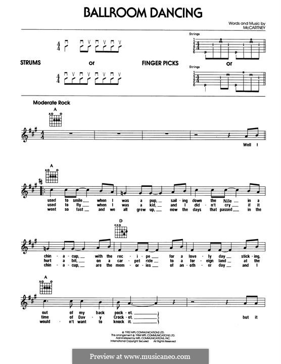 Ballroom Dancing: Für Gitarre by Paul McCartney