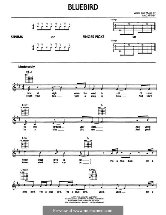 Bluebird: Für Gitarre by Linda McCartney, Paul McCartney