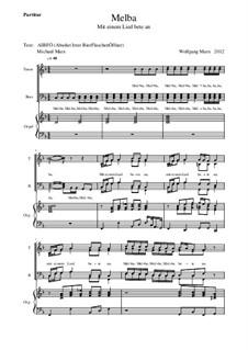 Melba - Mit einem Lied bete an: Melba - Mit einem Lied bete an by Wolfgang Marx