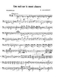 Eine Nacht auf dem kahlen Berge: Cellostimme by Modest Mussorgski