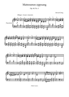 Lyrische Stücke, Op.68: No.1 Sailor's Song by Edvard Grieg