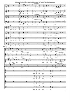Fest- und Gedenksprüche, Op.109: Nr.1 Unsere Väter hofften auf dich by Johannes Brahms